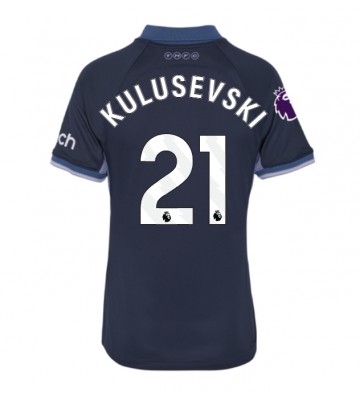 Tottenham Hotspur Dejan Kulusevski #21 Segunda Equipación Mujer 2023-24 Manga Corta